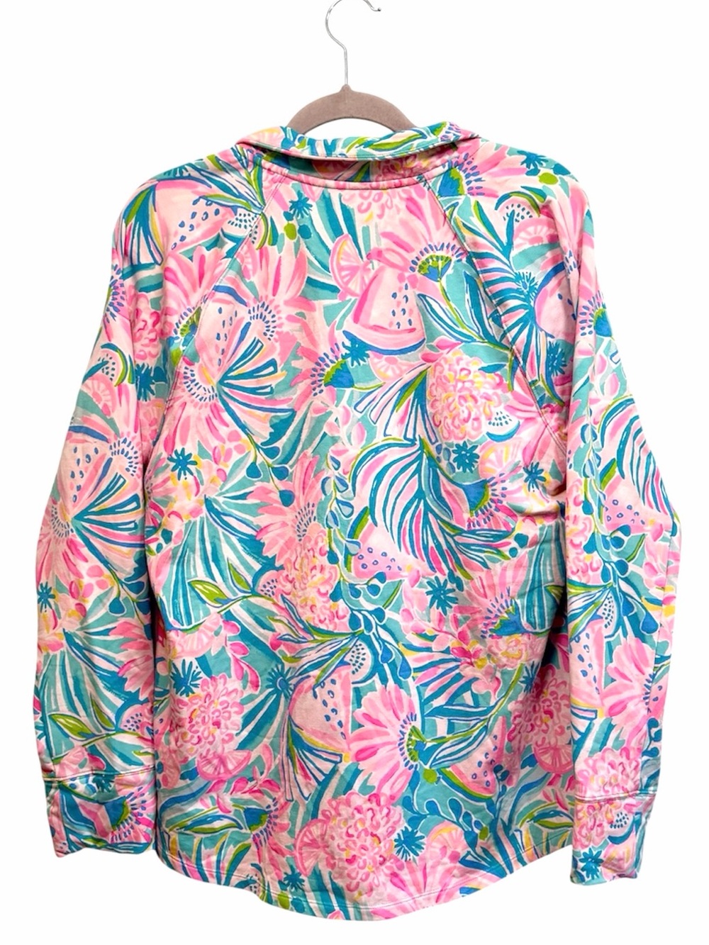 Lilly Pulitzer Tropical Punch UPF 50+ skipper popover, size XL - Picture 4 of 10
